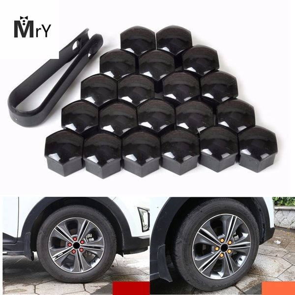 

djsona 20pcs/set 17mm car auto hub screw cover tire wheel screw bolts nut caps wheel nut bolt head cover cap hub protector