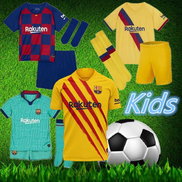 

#31 ansu fati barcelona kids third fourth soccer jersey griezmann f.de jong messi child fourth camisetas de futbol, Black