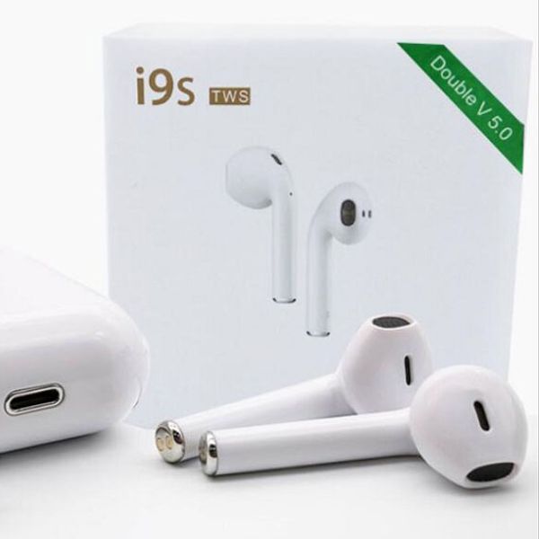 

лучшие продажи i9s tws наушники наушники стерео наушники tws для ios android phone с зарядкой box беспроводные bluetooth наушники с пакетом