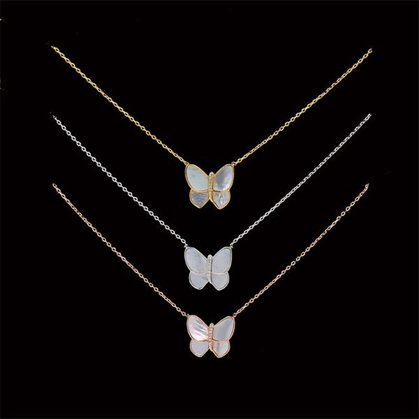 Wholesale Luxury Animal Pendant Necklaces Fashions White Butterfly