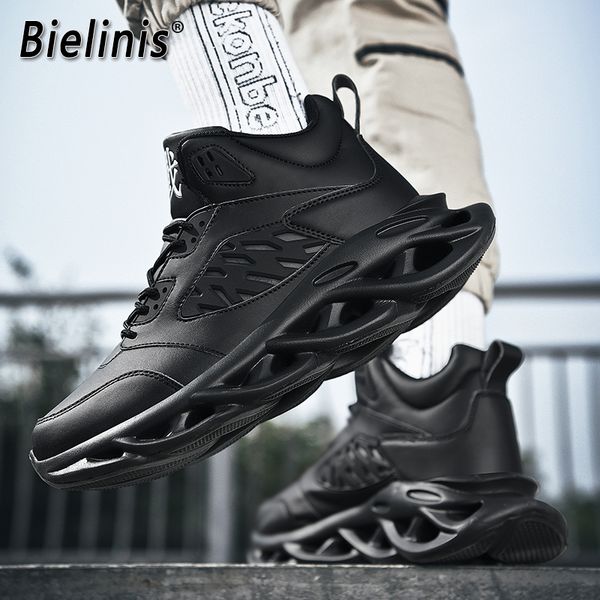 

men street culture casual shoes sneakers outdoor breathable men running shoes fashions male mesh, Black