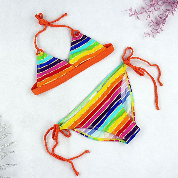 

2019 new children clothing swimwear baby girls kids cartoon cute bikini girls split two pieces swimsuit bathing suit beachwear