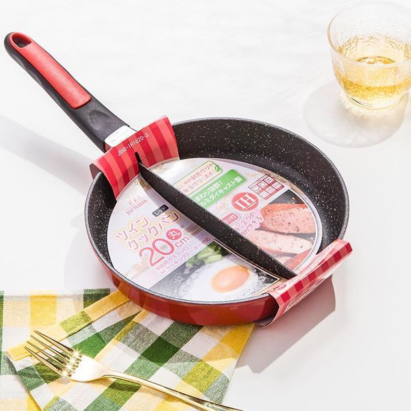 

home life 83 20 cm breakfast frying pan non -stick 2 in 1 frying pan non -smoke divided grill for fried eggs and bacon