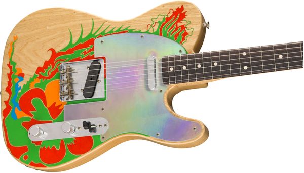 

pre-order custom shop masterbuilt jimmy page dragon electric guitar natural w/ artwork