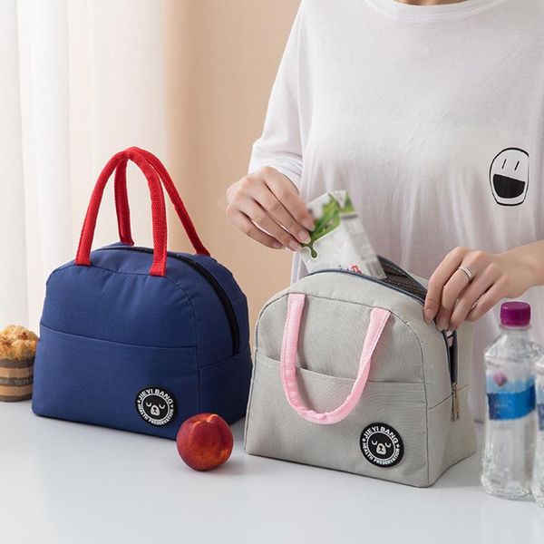 

bag for outdoor fashion lunch bags simple style large capacity waterproof oxford cloth outdoor picnic lunch bag c50, Blue;pink