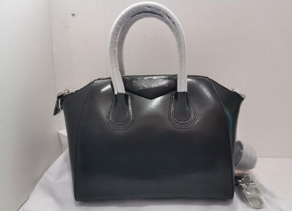 

5a gvc antigna 33cm/28cm grained leather trapezoid shape totes handbag for women with dust bag serial number ing