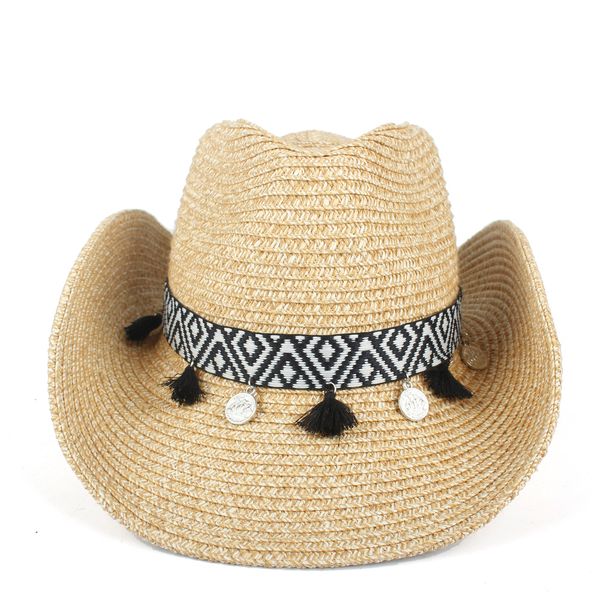 

мода чешской кисточка женщина hollow western cowboy hat lady summer стро sombrerocap бич пастушка джаз вс hat, Blue;gray