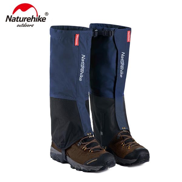 

naturehike outdoor snow legging gaiters windproof waterproof shoes cover for hiking skiing walking climbing nh19xt001, Black