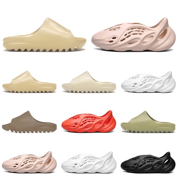 

kanye west desert sand смола трусы bone earth brown дизайнерская обувь foam runner мужчины женщины сандалии размер 5-11 интернет продажа