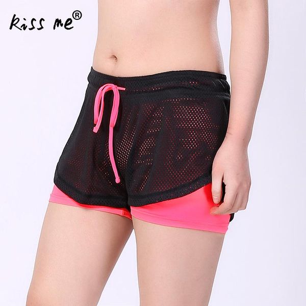

women 2 in 1 sport suit workout running shorts sports gym yoga shorts quick dry fitness training exercise workout jogging, White;black