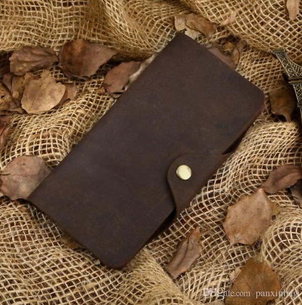 

summer new genuine leather wallet retro wallet manufacturers direct sales wallet medium and long-term, Red;black