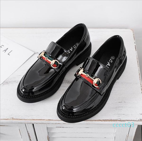 

2017 autumn single shoes low-heeled pointed toe female shoes flat shallow mouth low-casual women oxfords big size ct3, Black