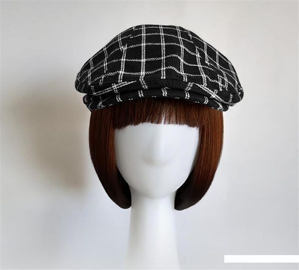 

мода шерсть твердые visor military hat осень и зима урожай лоскутная pu берет cap для женщин англия стиль flat cap бесплатная доставка, Blue;gray