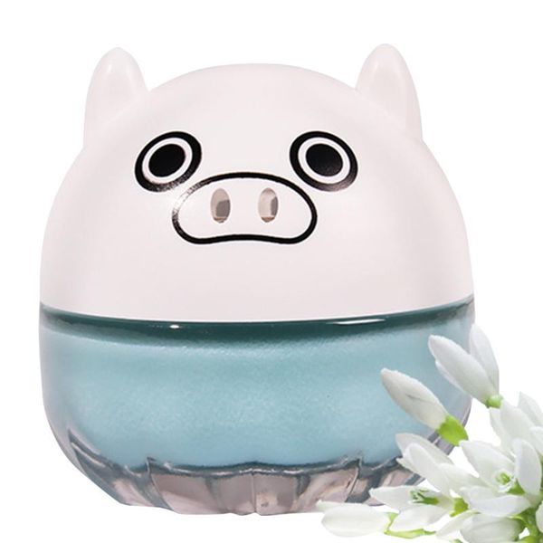 

car air freshener 2pcs cute pig decoration home small aroma fragrance gift solid auto bathroom office deodorant perfume