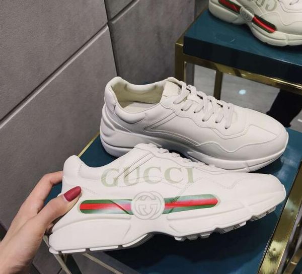 

2019 running shoes white black men's women's training sports shoes size 36-46 GUCCΙ