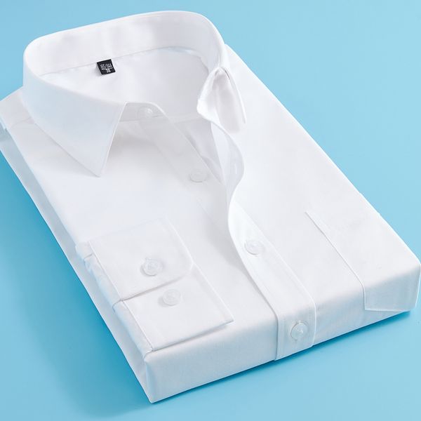 

men's casual shirt fashion long sleeve slim shirt, White;black