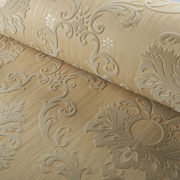 

Роскошные Классические Обои Home Decor Фон Стены Дамаск Обои Золотые Цветочные Обои 3D Бархатная Гостиная