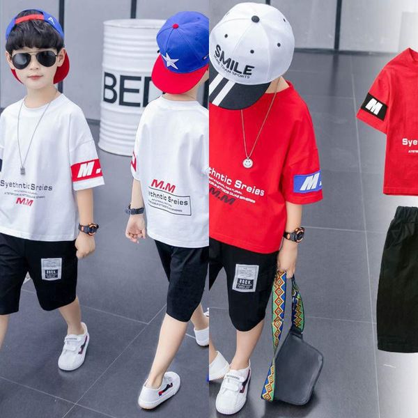

xue ha bear wear boys' summer suit 2020 summer style foreign style sports short sleeve children's children's children