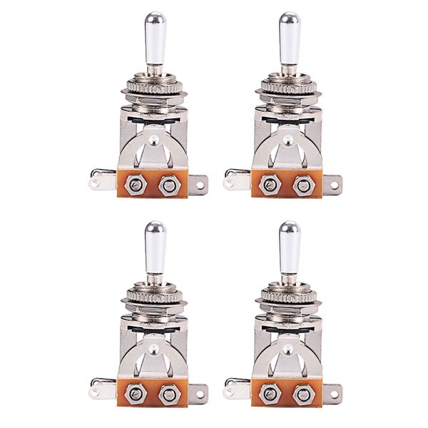

4pcs aluminium alloy electric guitar 3 way pickup selector toggle switches