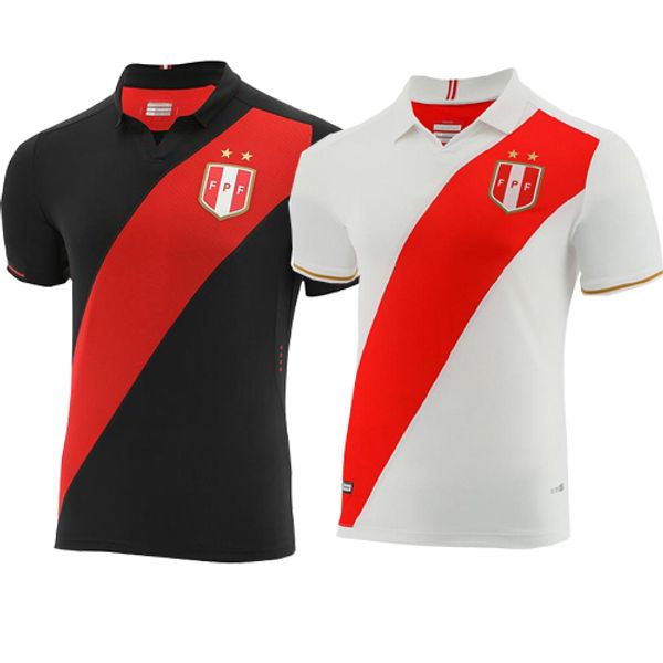 

PERU soccer jersey 2019 copa america home white red football shirt camiseta de fútbol peru maillot de foot