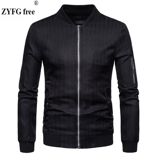 

cotton and linen blend jacket coat men fashion 2019 spring men's zipper sportswear long sleeve outerwear jacket eu large size, Black;brown