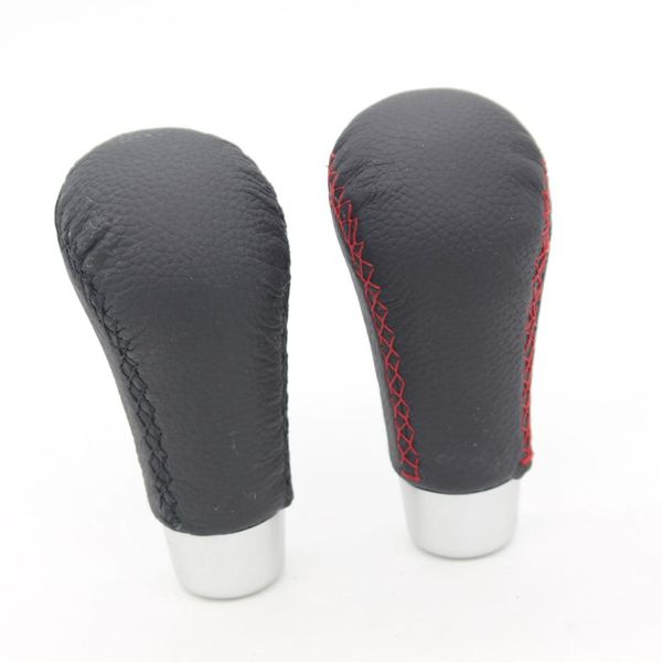 

dongzhen leather stitched car gear shift knob shifter lever universal for manual transmission drive fit for