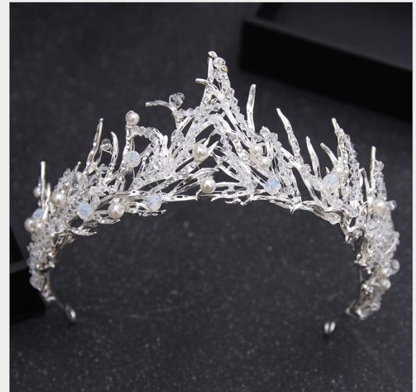 

silver crown branch flame dinner hair decoration bride crown pgraphic accessories, Slivery;golden