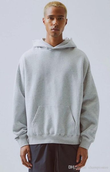 

fashion 19ss fear of god essentials pullover hoodie high street casual hoodie blank fleece hoodie hight quality, Black