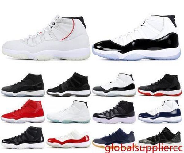 

basketballman 11 basketball shoes new 11s concord 45 platinum tint space jam gym red win snakes designer sneakers men sport shoes with box