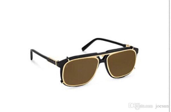 

new fashion designer sunglasses 1085 big square double detachable lens optics and sunglasses series style with case, White;black