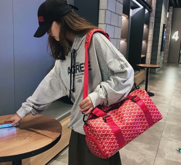 

men women travel bag soft pu carry hand luggage bags travel shoulder bag male female