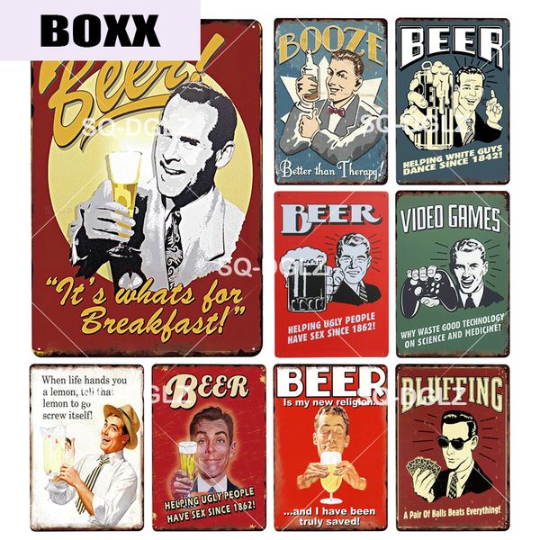 

metal signs vintage man cave beer home decor tin signs pub home decorative metal plates metal sign wall plaques