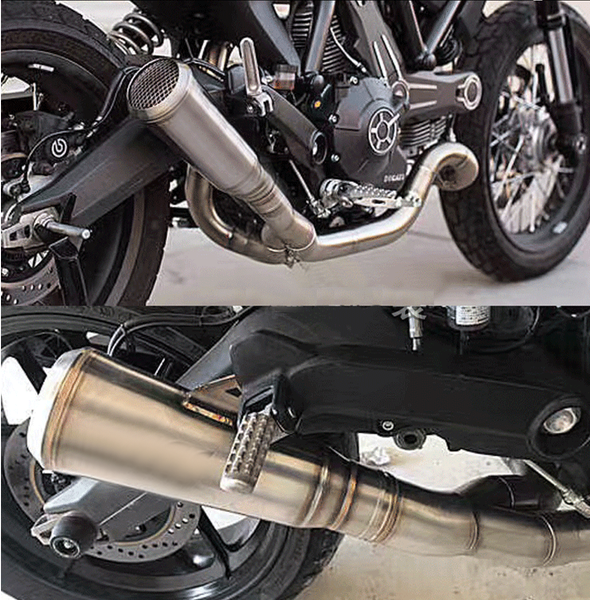 

36-51mm left right universal motorcycle exhaust escpe system tape tip muffler pipe slip on for yzf r6