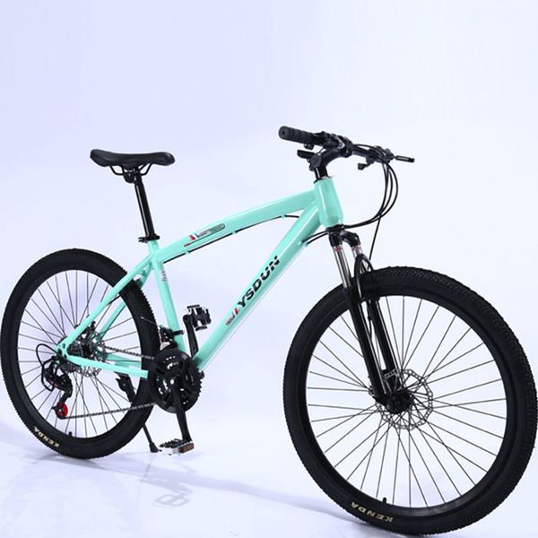 

bikes mountain bike man student youth racing women speed double disc brakes off road steel bicycle