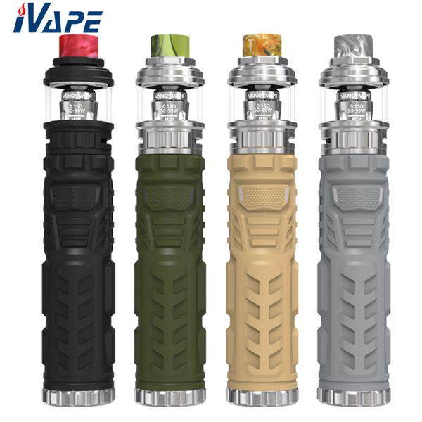 

Подлинный Vandy Vape Trident Kit 100 Вт IP67 Водонепроницаемый с Sub Ohm Tank 3.5 / 5.0 мл Мод Trident с питанием от одной батареи 18650