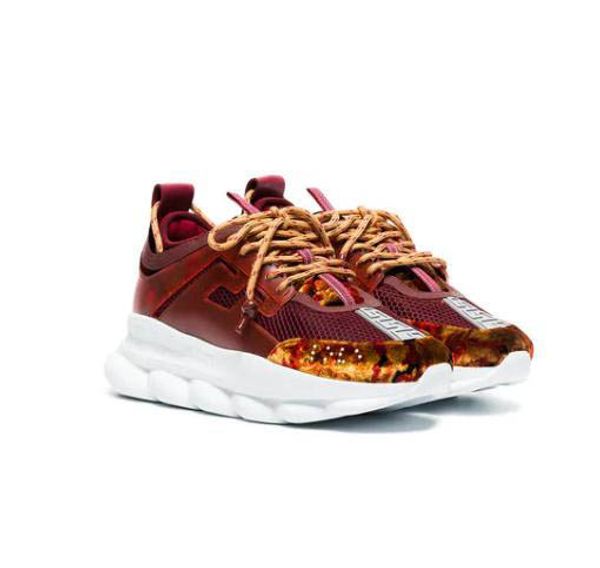 

New color!Designer Casual Shoes Fashion Casual Sneakers Chain Reaction Trainer Lightweight Link-Embossed Sole With Dust Bag 12