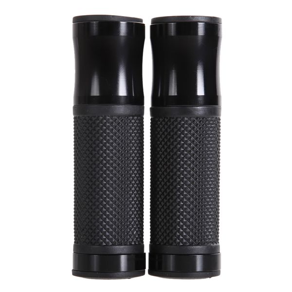 

cnc black motorcycle grips aluminum rubber gel hand grips for 7/8" handle bar bikes me3l