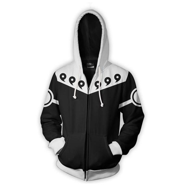 

3d zip up hoodie men anime naruto 3d print cosplay sweatshirt long sleeve hoody streetwear zipper jacket hipster