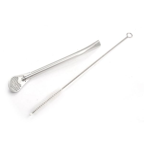 

stainless steel drinking straw filter handmade yerba mate tea bombilla gourd washable practical tea tools bar accessories