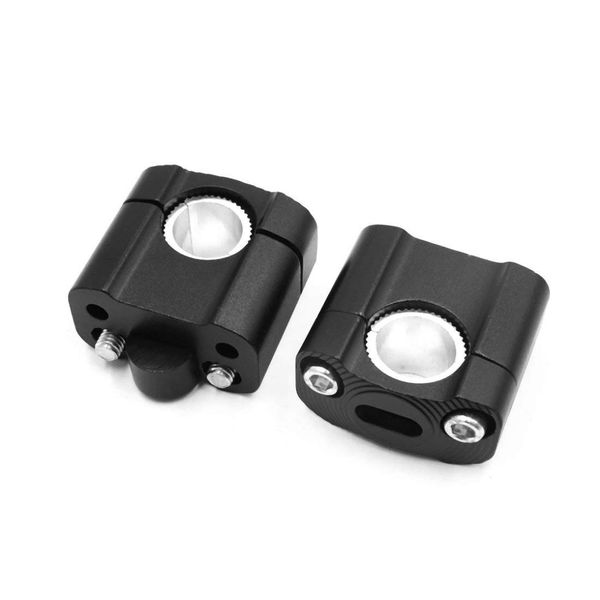 

uxcell 2pcs черный мотоцикл handlebar fat bar mount хомуты riser fit 7/8" 1-1 / 8" handle