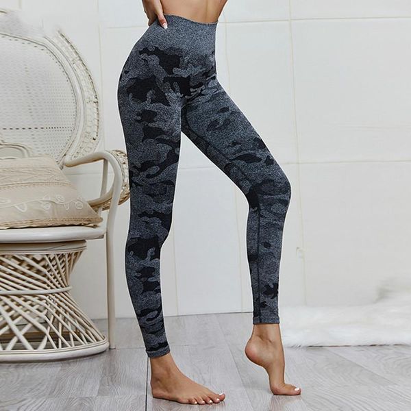 2020 mulheres elásticas cintura alta camuflagem leggings sem costura esporte exercício ginásio leggings yoga calças