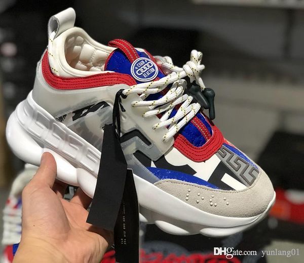 

famous brand men casual shoes black red white high-genuine leather men's flats medusa luxury sneakers