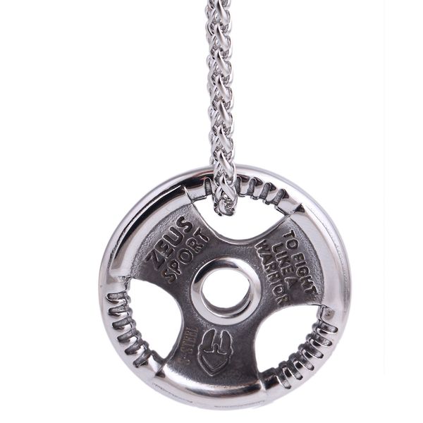 

2019 titanium steel men's pendant stainless steel sports steering wheel pendant necklace personalized totem jewelry, Silver