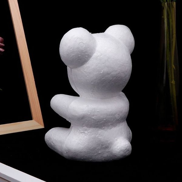 

15см / 20см искусственный цветок розы медведь 1pc пена роза медведь mold diy для подарка полистирол пенополистирол пены болл