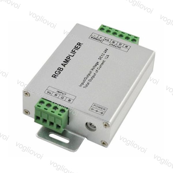 

amplifier rgb dc12-24v 12a 24a 3 ch rgb lighting accessories for 5050 3528 strip tape led controller dhl