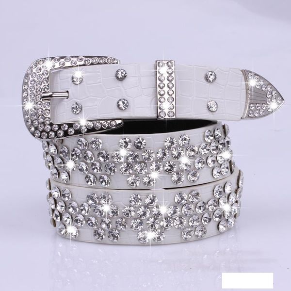 

wholesale- pu belt female leisure diamond fashion white decoration waist belt for women cummerbunds, Black;brown