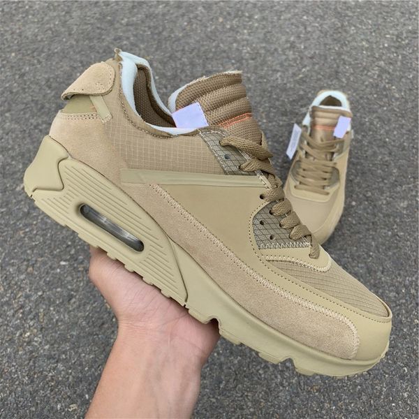 

of new fashion High x 90 yellow Desert Ore Basketball Shoes Designer Mens Women Shoes quality White sneakers Casual Shoes With double Box
