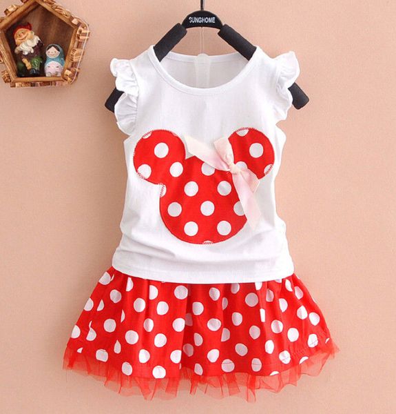 

Cute Kids Baby Girls Dress Vest Tops Skirt Toddler Clothes Set