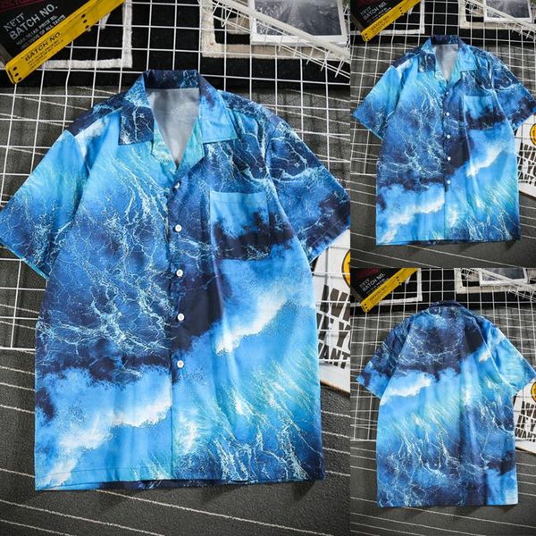 

mens summer fashion shirts casual short sleeve beach loose casual blouse short sleeve stylish formal tee blusa, White;black