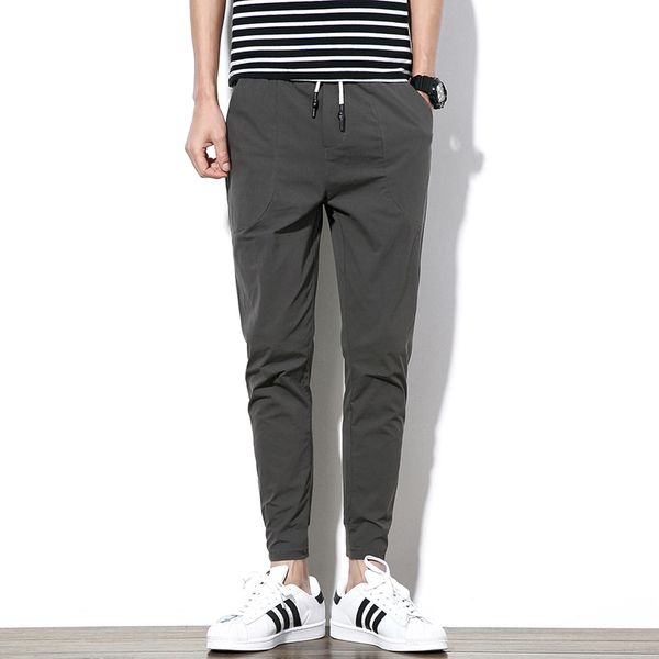 

четкий casual mens sweatpants skinny мужские jogger pant гарем мужской эластичный пояс мужские sweatpants 4xl 5xl, Black